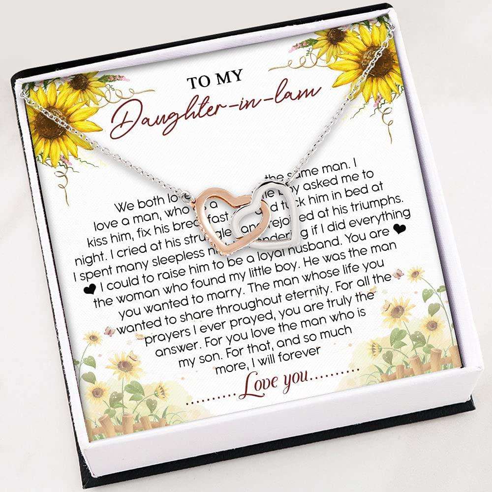 Daughter-In-Law Necklace, Necklace For Women Girl “ To My Daughter-In-Law Necklace “ Gift For Daughter In Law Dughter's Day Rakva