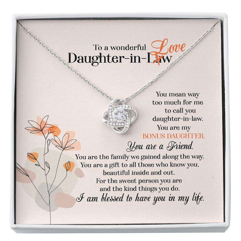 Daughter-In-Law Necklace, Sentimental Daughter In Love Necklace, Gifts For Future Daughter In Law, New Daughter In Law Custom Necklace Gifts For Daughter Rakva