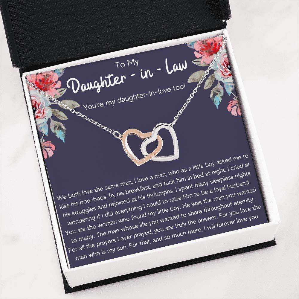 Daughter-In-Law Necklace, To My Daughter In Law Daughter In Love Necklace Gift From Mother In Law Dughter's Day Rakva