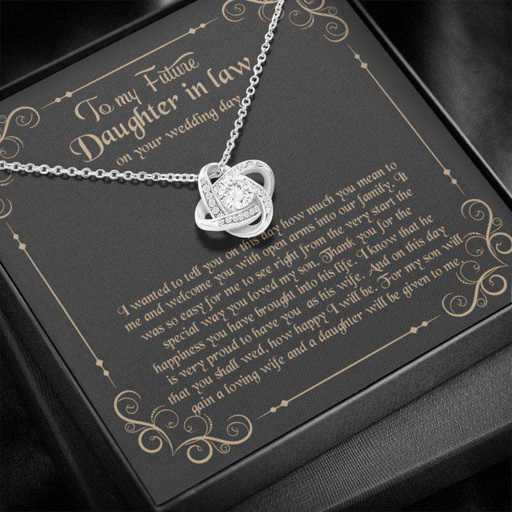 Daughter-In-Law Necklace, To My Daughter-In-Law, Gift For Daughter-In-Law, To My Future Daughter-In-Law Wedding Day Necklace Gift Dughter's Day Rakva