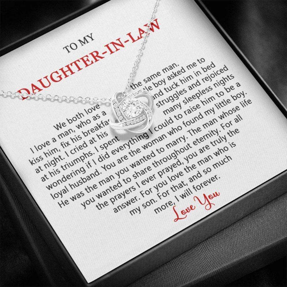 Daughter-In-Law Necklace, To My Daughter-In-Law, Gift For Daughter-In-Law, To My Future Daughter-In-Law Wedding Day Necklace Gift Dughter's Day Rakva