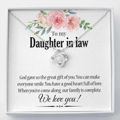 Daughter-In-Law Necklace, To My Daughter In Law Gift, Necklace For Daughter In Law, Birthday Gift For Daughter In Law Dughter's Day Rakva