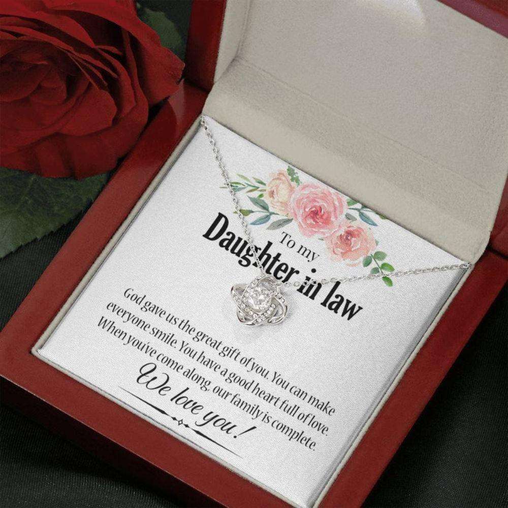 Daughter-In-Law Necklace, To My Daughter In Law Gift, Necklace For Daughter In Law, Birthday Gift For Daughter In Law Dughter's Day Rakva