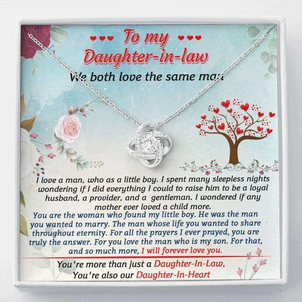 Daughter-In-Law Necklace, To My Daughter In Law Gift Necklace Wedding Gift From Mother-In Law Dughter's Day Rakva