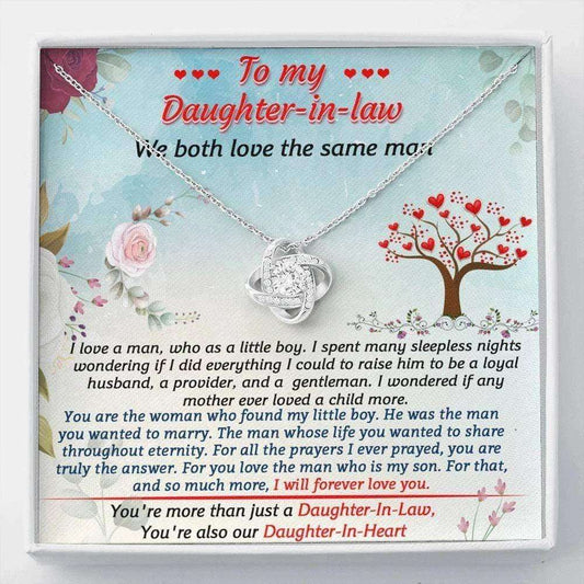 Daughter-In-Law Necklace, To My Daughter In Law Gift Necklace Wedding Gift From Mother-In Law Dughter's Day Rakva