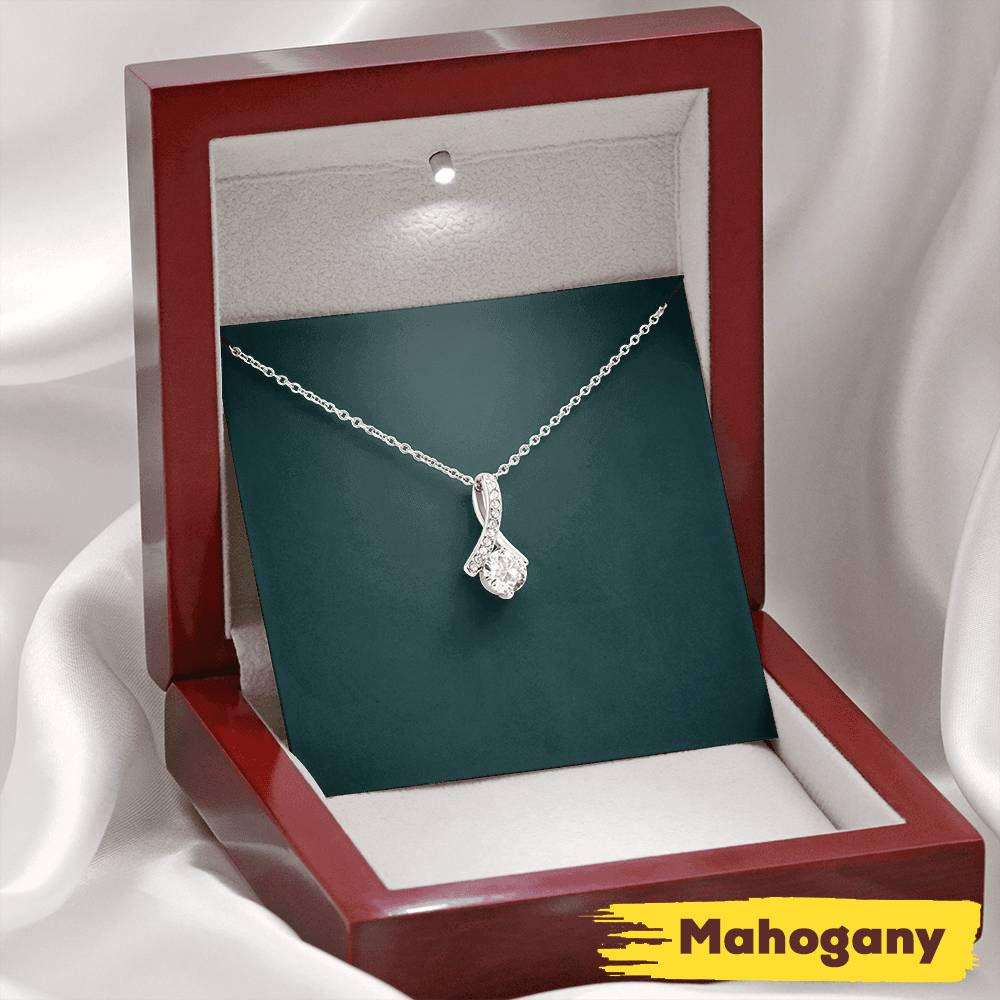 Daughter-In-Law Necklace “ To My Daughter-In-Law Gift With Box Message Card, Alluring Beauty Necklace Dughter's Day Rakva