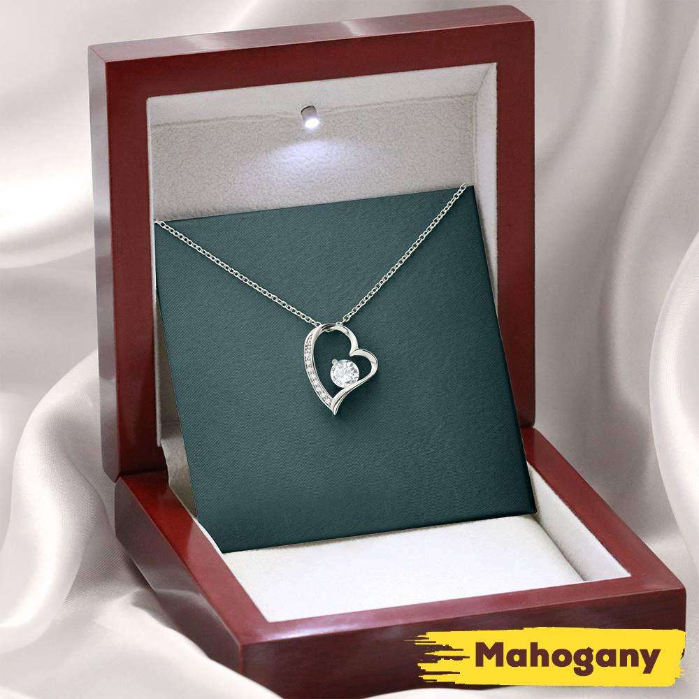 Daughter-In-Law Necklace “ To My Daughter-In-Law Gift With Box Message Card, Forever Love Necklace Dughter's Day Rakva