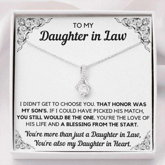 Daughter-In-Law Necklace, To My Daughter-In-Law Honor Alluring Beauty Necklace Gift Dughter's Day Rakva