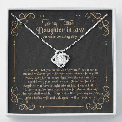 Daughter-In-Law Necklace, To My Daughter-In-Law Necklace, Gift For Daughter-In-Law, Wedding Gift Dughter's Day Rakva