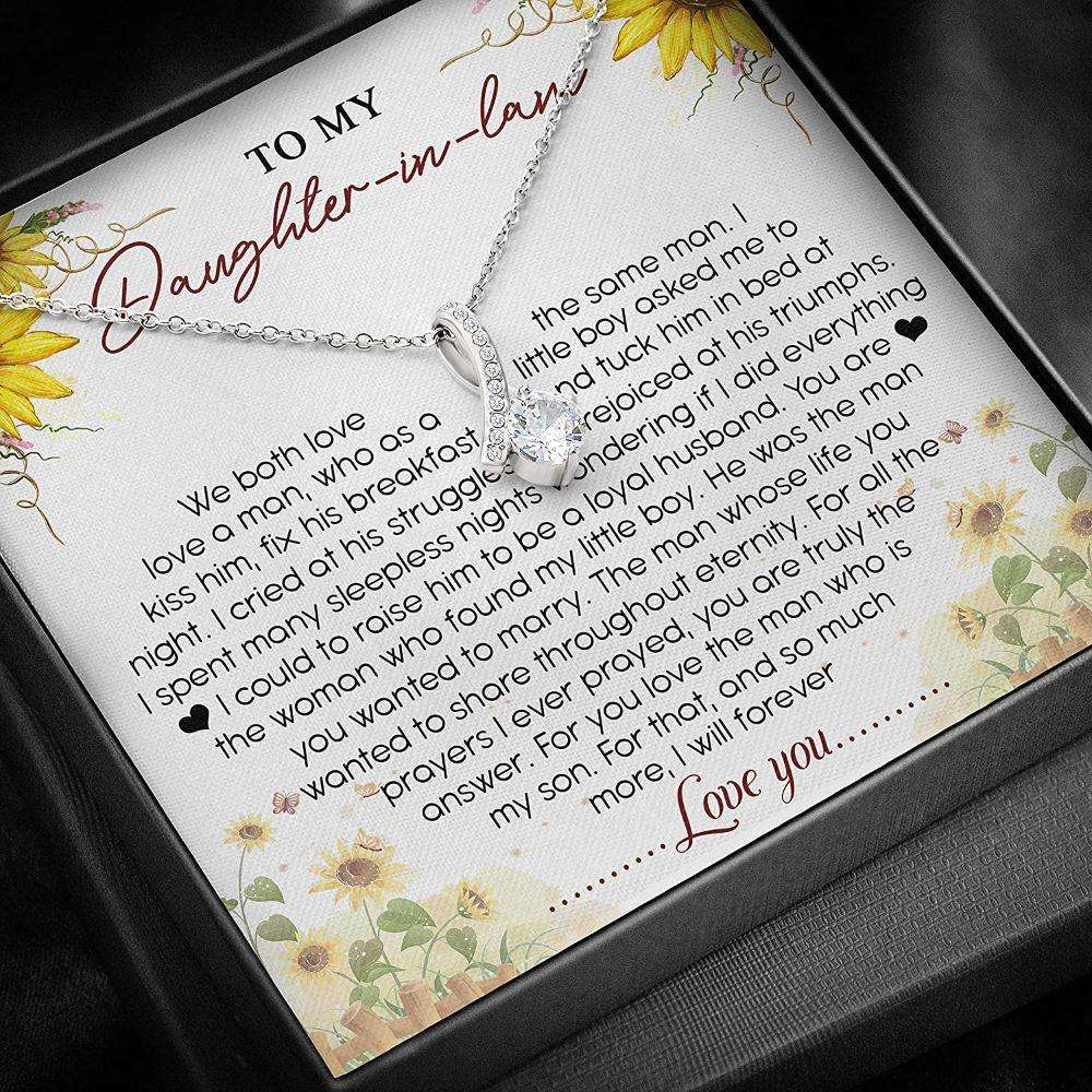 Daughter-In-Law Necklace, To My Daughter-In-Law Necklace, Gifts For Daughter In Law Dughter's Day Rakva