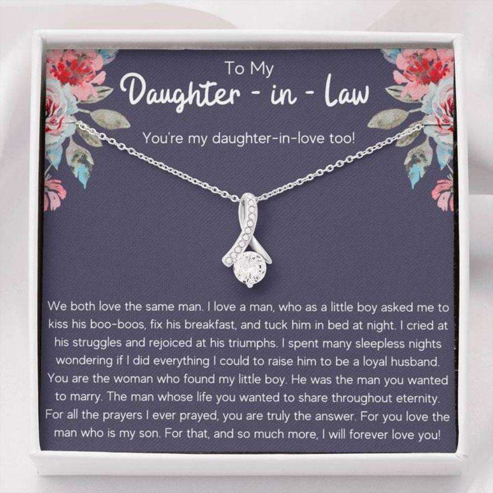 Daughter-In-Law Necklace, To My Daughter-In-Law Triumphs Alluring Beauty Necklace Gift Dughter's Day Rakva