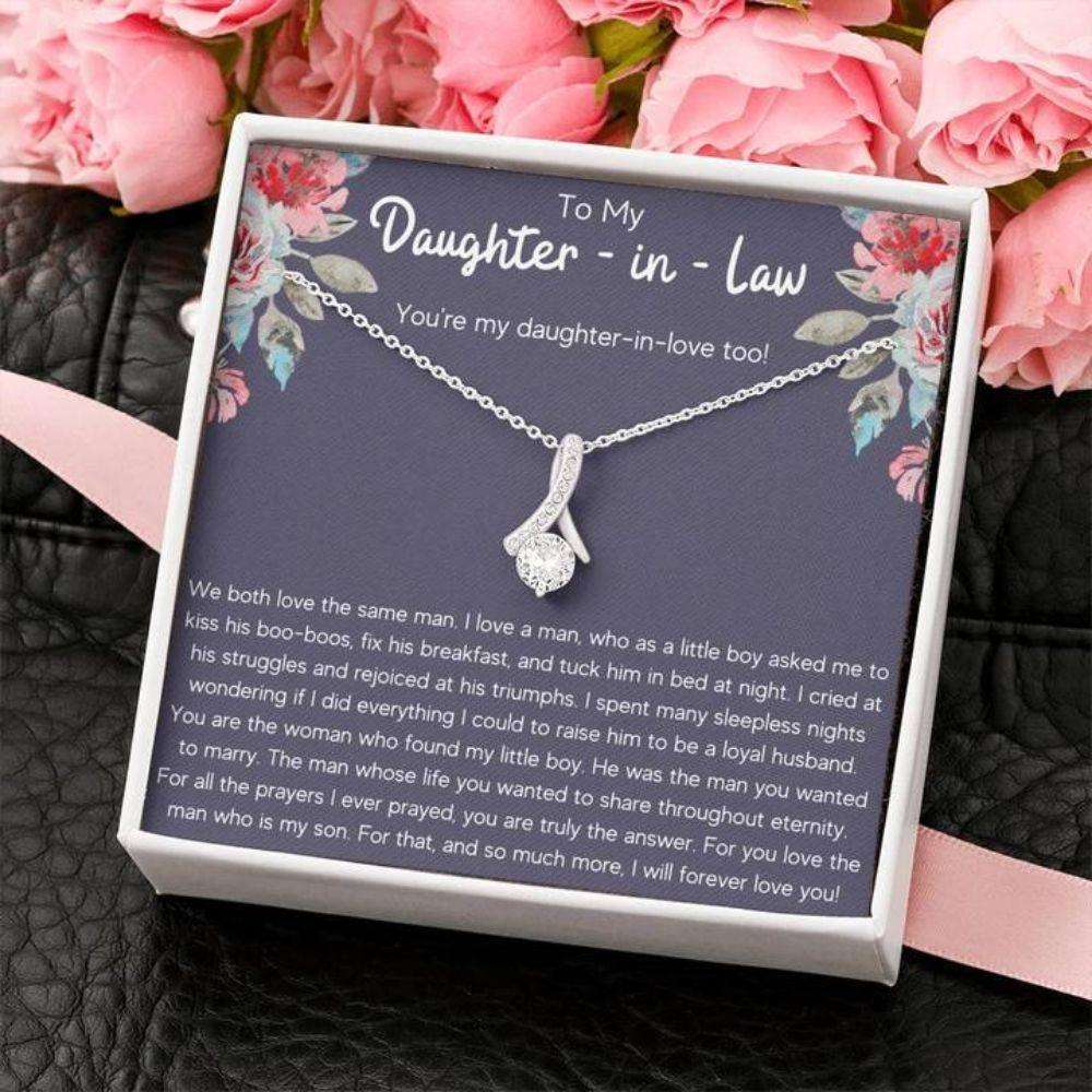 Daughter-In-Law Necklace, To My Daughter-In-Law Triumphs Alluring Beauty Necklace Gift Dughter's Day Rakva