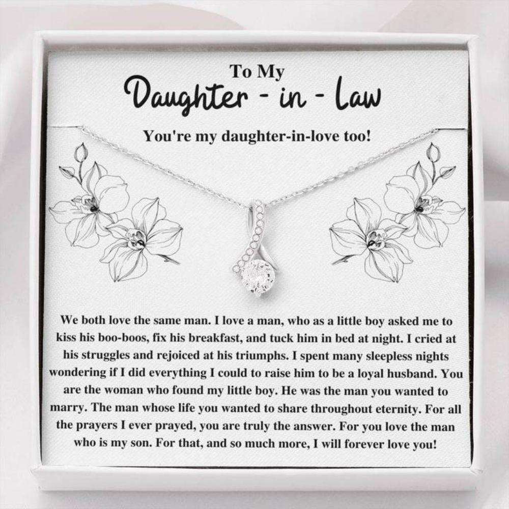 Daughter-In-Law Necklace, To My Daughter-In-Law Triumphs Flowers Necklace Gift Dughter's Day Rakva