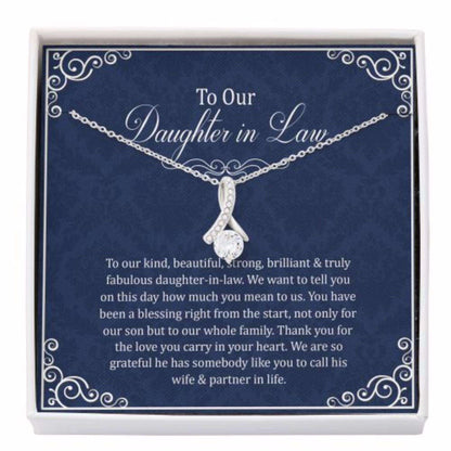 Daughter-In-Law Necklace, To Our Daughter-In-Law Gift, Gift For Daughter-In-Law Alluring Beauty Necklace, Wedding Gift Dughter's Day Rakva