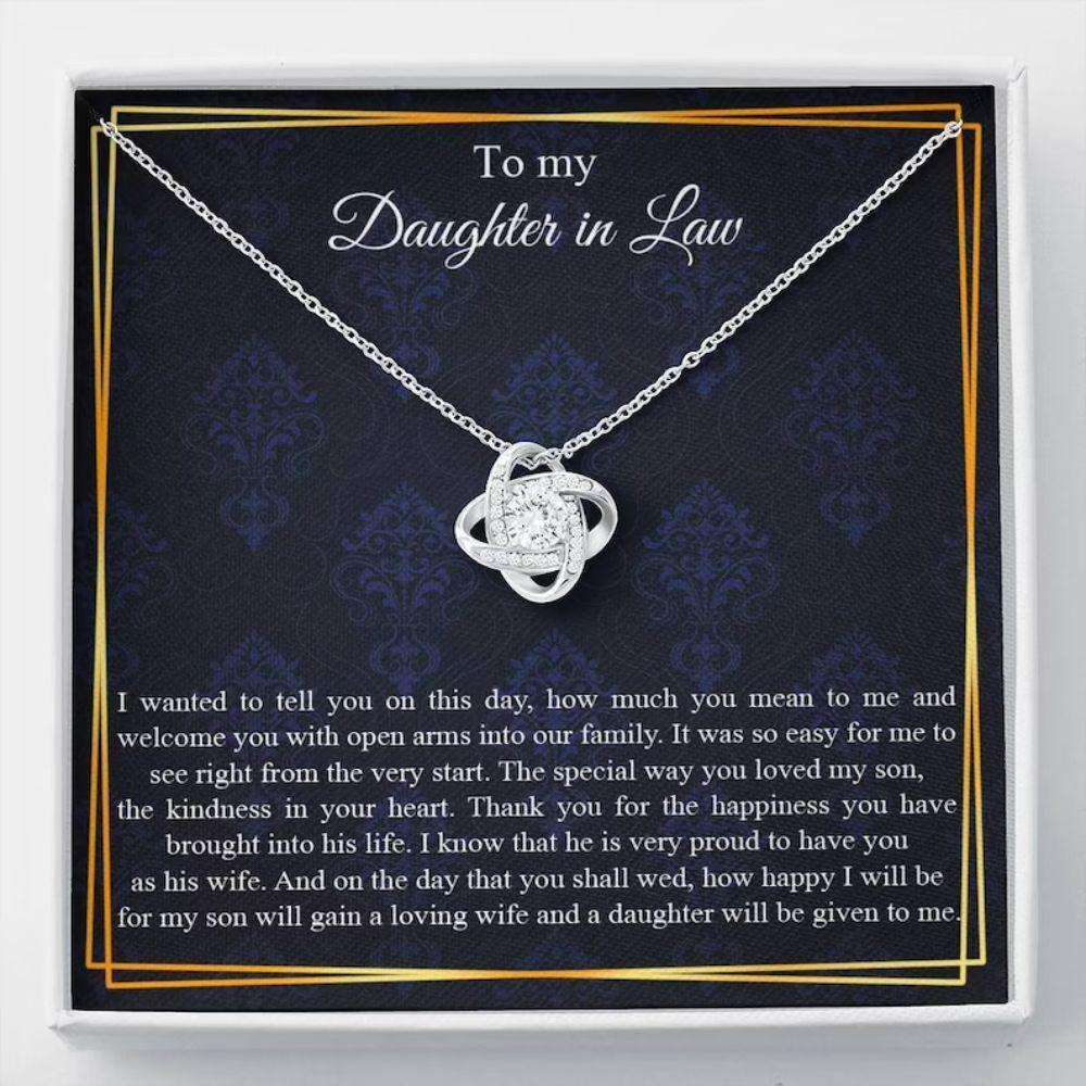 Daughter In Law Necklace, Wedding Day Gift For Daughter In Law, Wedding Gift Dughter's Day Rakva