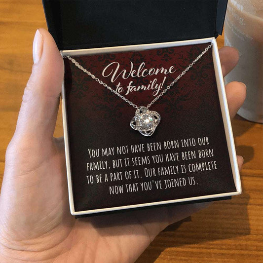 Daughter-In-Law Necklace, Welcome To Family Daughter-In-Law Welcoming Message Gift “ Step Daughter Gifts Gifts For Daughter Rakva