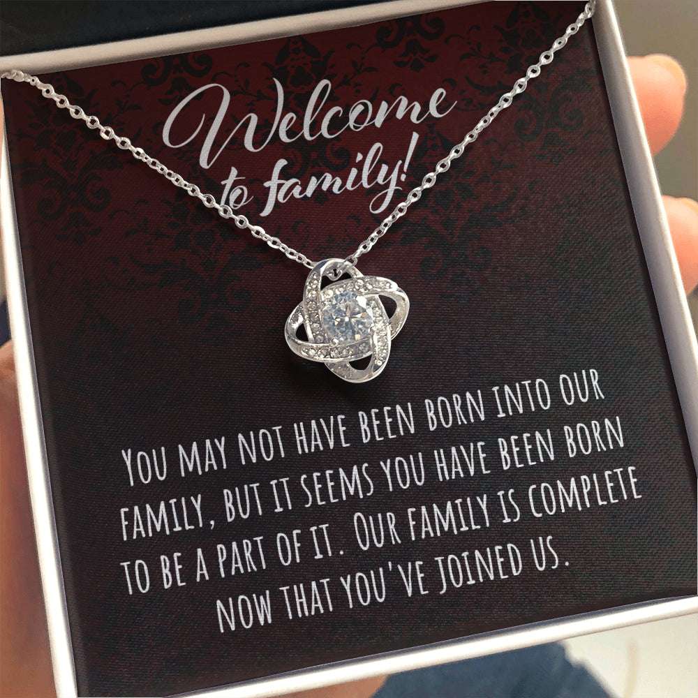 Daughter-In-Law Necklace, Welcome To Family Daughter-In-Law Welcoming Message Gift “ Step Daughter Gifts Gifts For Daughter Rakva