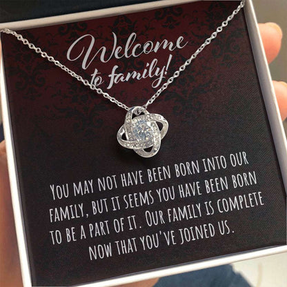 Daughter-In-Law Necklace, Welcome To Family Daughter-In-Law Welcoming Message Gift “ Step Daughter Gifts Gifts For Daughter Rakva