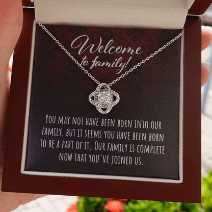 Daughter-In-Law Necklace, Welcome To Family Daughter-In-Law Welcoming Message Gift “ Step Daughter Gifts Gifts For Daughter Rakva