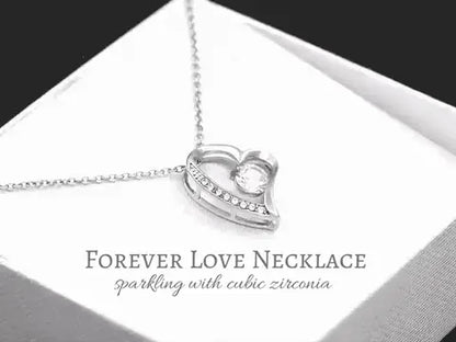 Daughter-In-Law Necklace, Welcome To The Family Forever Love Necklace Welcoming Message For Daughter-In-Law Adopted Child Dughter's Day Rakva