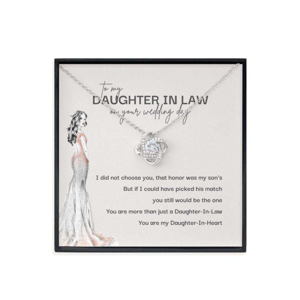 Daughter-In-Law Necklace,To My Future Daughter-In-Law, Bonus Daughter Gift, Wedding Day Gift For Daughter In Law Dughter's Day Rakva