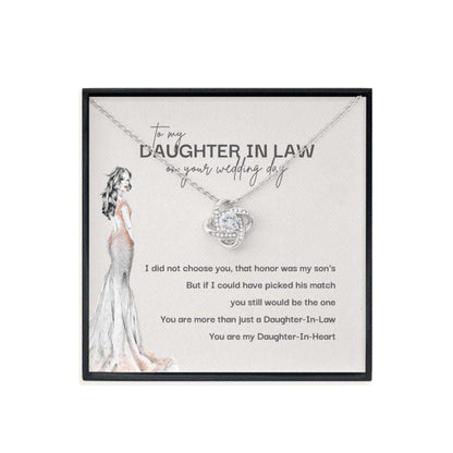 Daughter-In-Law Necklace,To My Future Daughter-In-Law, Bonus Daughter Gift, Wedding Day Gift For Daughter In Law Dughter's Day Rakva