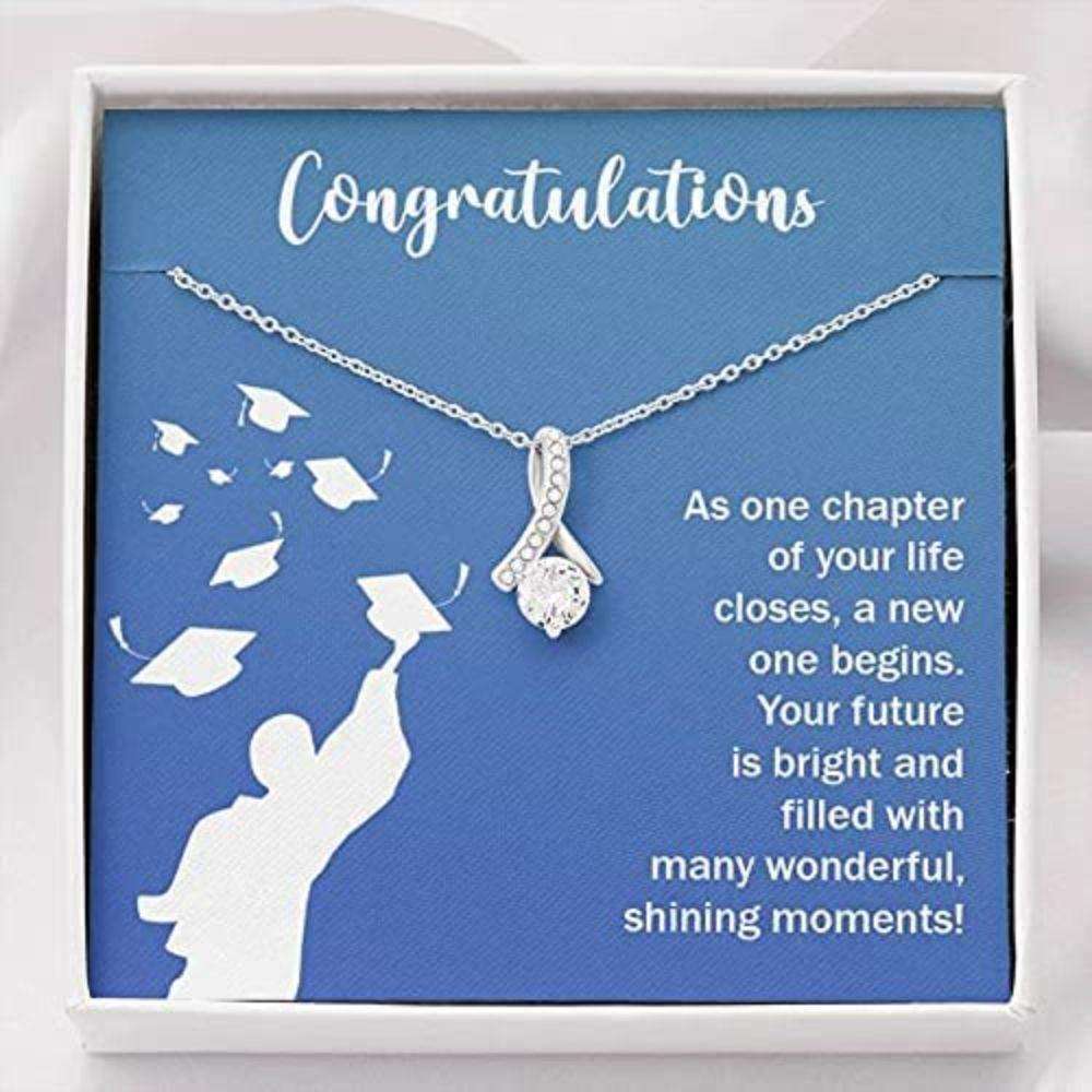 Daughter Neckalce, Son Necklace, Class Of 2024 Graduation Necklace “ As One Chapter Of Your Life Closes A New One Begins Dughter's Day Rakva