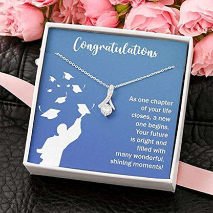 Daughter Neckalce, Son Necklace, Class Of 2024 Graduation Necklace “ As One Chapter Of Your Life Closes A New One Begins Dughter's Day Rakva