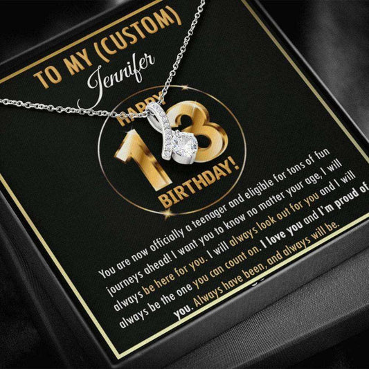 Daughter Necklace, 13Th Birthday Necklace For Daughter, 13Th Birthday Girl Teenager Necklace, Thirteenth Birthday Necklace Dughter's Day Rakva