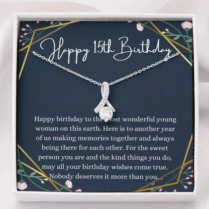 Daughter Necklace, 15Th Birthday Necklace Gift For Her, Quinceanera Gifts For Teenage Girls Gifts Dughter's Day Rakva