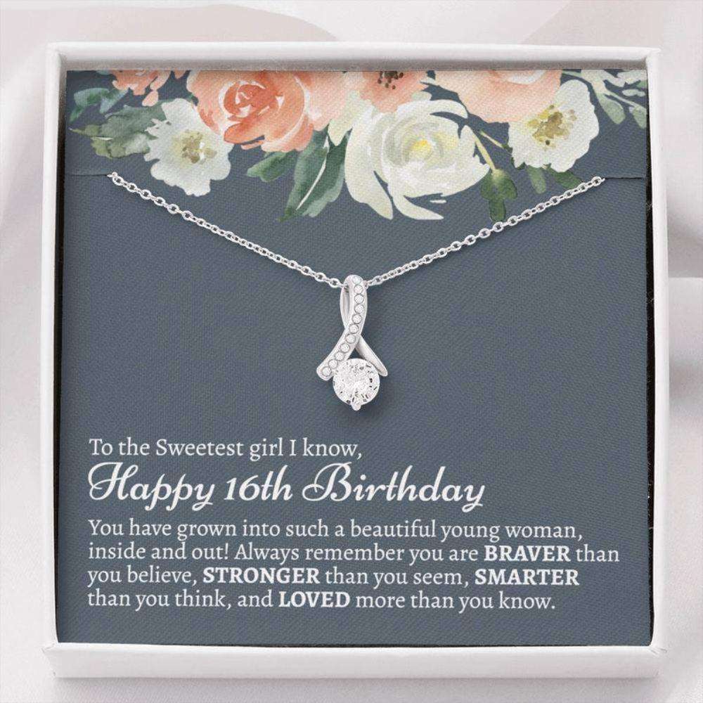 Daughter Necklace, 16Th Birthday Gift Girl, Sweet 16 Necklace, Sweet 16 Gift For Girls, Gift For 16 Year Old Girl, 16Th Birthday Gift For Her Dughter's Day Rakva