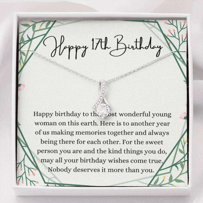 Daughter Necklace, 17Th Birthday Necklace, 17Th Birthday Gift For Her, Seventeenth Birthday Gift Dughter's Day Rakva