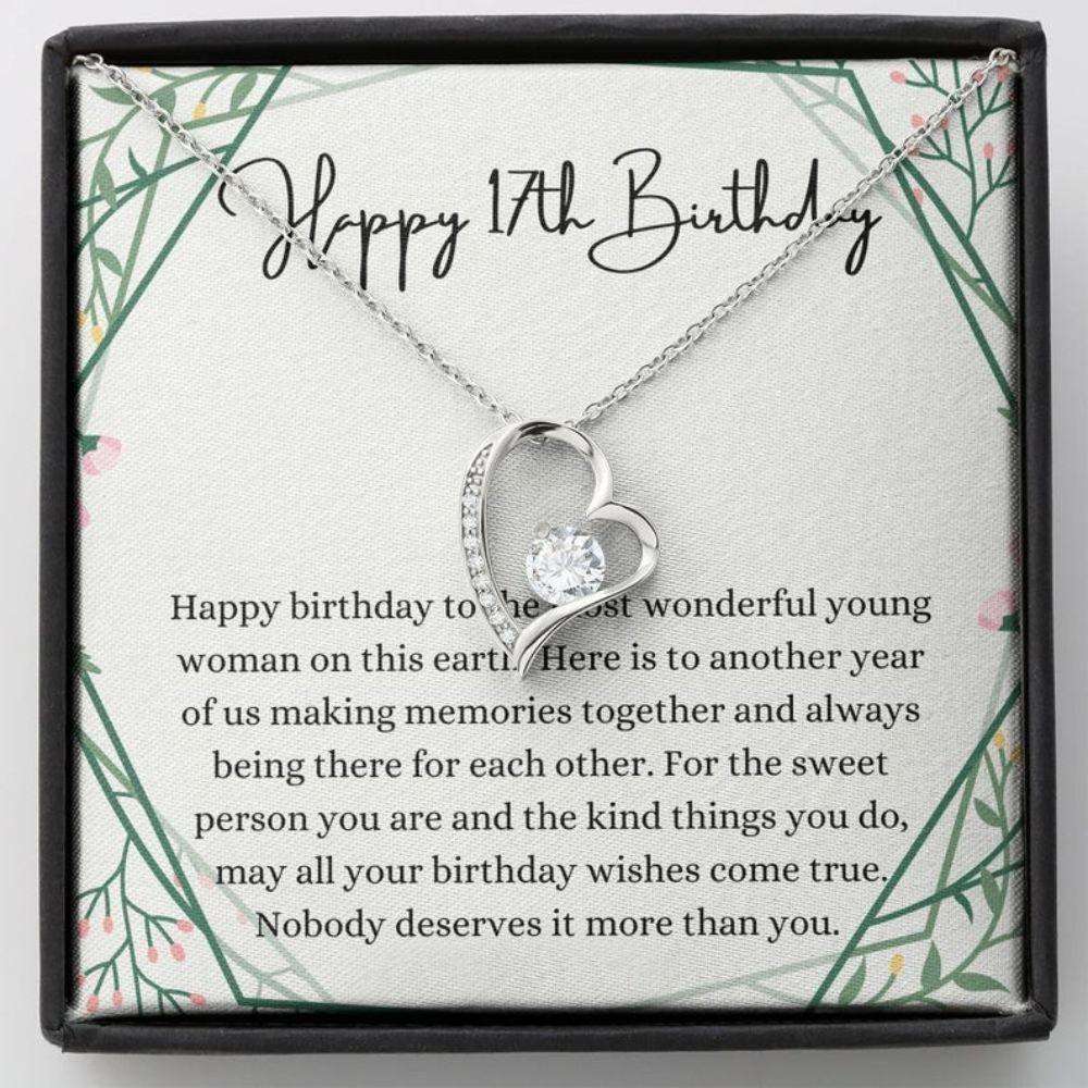 Daughter Necklace, 17Th Birthday Necklace, 17Th Birthday Gift For Her, Seventeenth Birthday Gift Dughter's Day Rakva