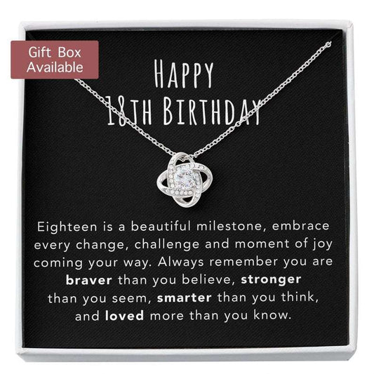 Daughter Necklace, 18Th Birthday Necklace Gift For Girls, 18Th Birthday Jewelry, 18 Year Old Gift, Gift From Mom/Dad Dughter's Day Rakva