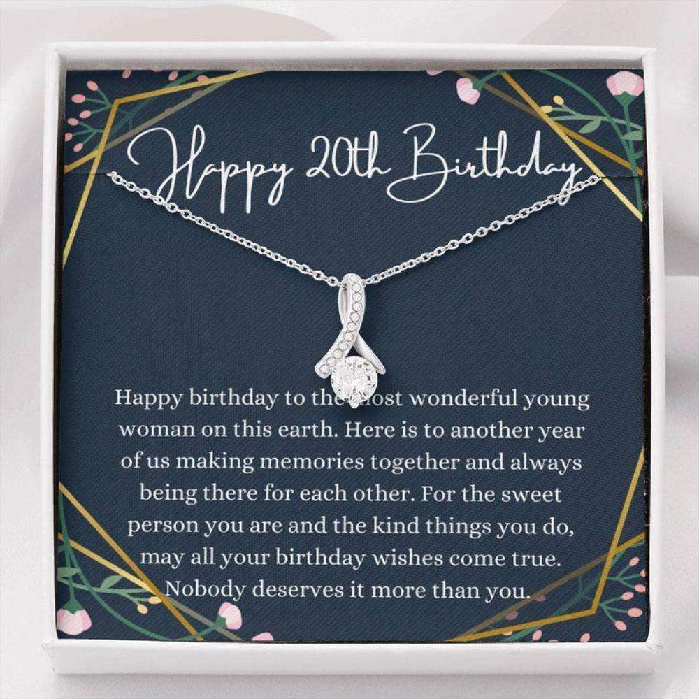 Daughter Necklace, 20Th Birthday Necklace, 20Th Birthday Gift For Her, Twentieth Birthday Gift Dughter's Day Rakva