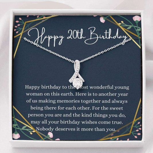 Daughter Necklace, 20Th Birthday Necklace, 20Th Birthday Gift For Her, Twentieth Birthday Gift Dughter's Day Rakva