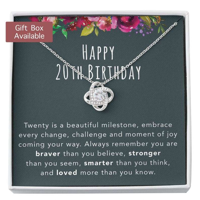 Daughter Necklace, 20Th Birthday Necklace Gift For Her, 20Th Birthday Daughter, 20Th Birthday Jewelry, Gift From Mom/Dad Dughter's Day Rakva