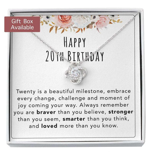 Daughter Necklace, 20Th Birthday Necklace Gift For Her, 20Th Birthday Daughter, 20Th Birthday Jewelry, Gift From Mom/Dad Dughter's Day Rakva