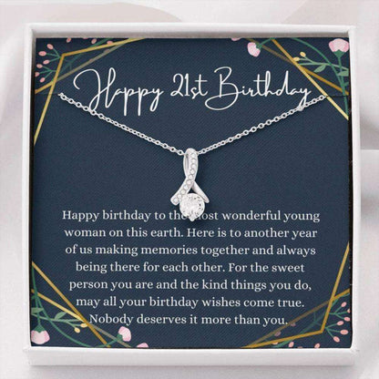 Daughter Necklace, 21St Birthday Necklace, 21St Birthday Gift For Her, Twenty First Birthday Gift Dughter's Day Rakva