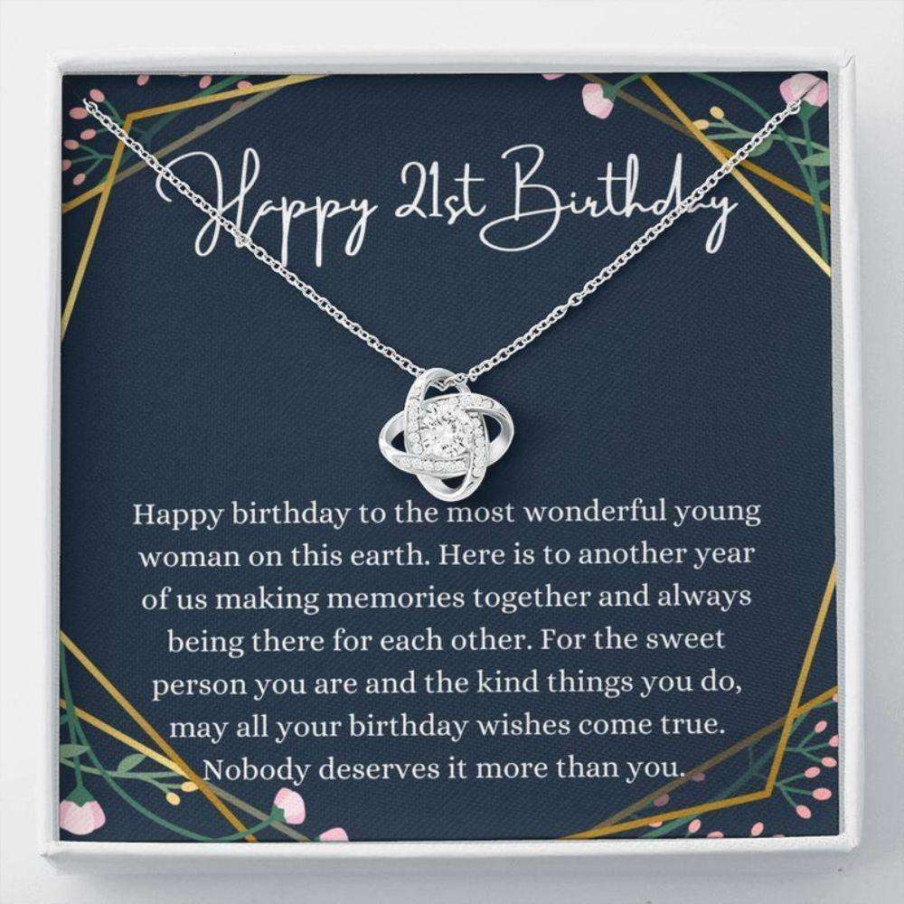 Daughter Necklace, 21St Birthday Necklace, 21St Birthday Gift For Her, Twenty First Birthday Gift Dughter's Day Rakva