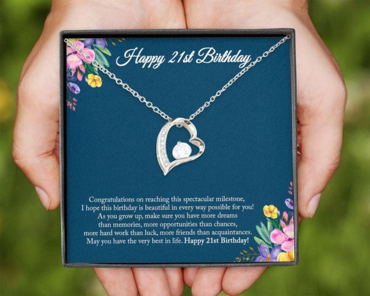 Daughter Necklace, 21St Birthday Necklace For Her, 21St Birthday Gifts For Womens Dughter's Day Rakva