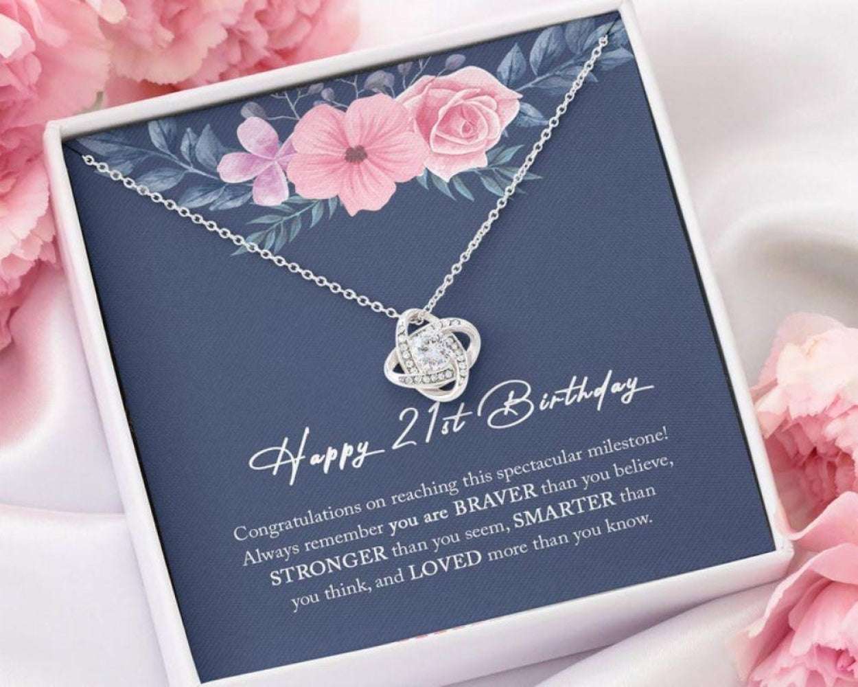 Daughter Necklace, 21St Birthday Necklace For Her, 21St Birthday Gifts For Womens Dughter's Day Rakva