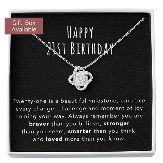 Daughter Necklace, 21St Birthday Necklace Gift For Her, 21St Birthday Jewelry, 21 Year Old Gift, 21St Birthday Necklace Gift From Mom/Dad Dughter's Day Rakva