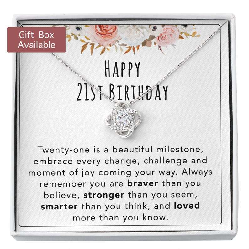 Daughter Necklace, 21St Birthday Necklace Gift For Her, 21St Birthday Jewelry, 21 Year Old Gift, 21St Birthday Necklace Gift From Mom/Dad Dughter's Day Rakva