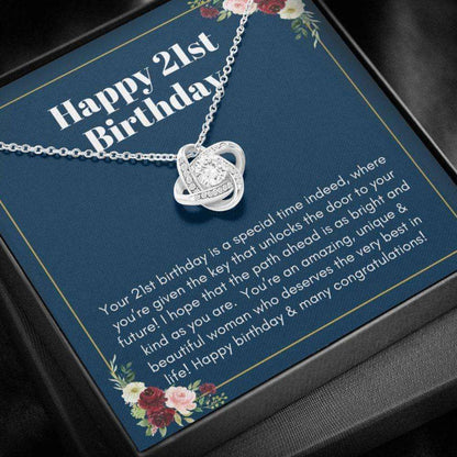 Daughter Necklace, 21St Birthday Necklace Gift For Her, Gift For 21 Year Old Girl, Twenty First Birthday Dughter's Day Rakva