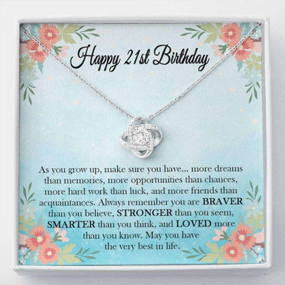 Daughter Necklace, 21St Birthday Necklace Gift For Her, Happy 21St Birthday, Jewelry Gift For Her, Birthday Necklace Gift For Daughter Dughter's Day Rakva