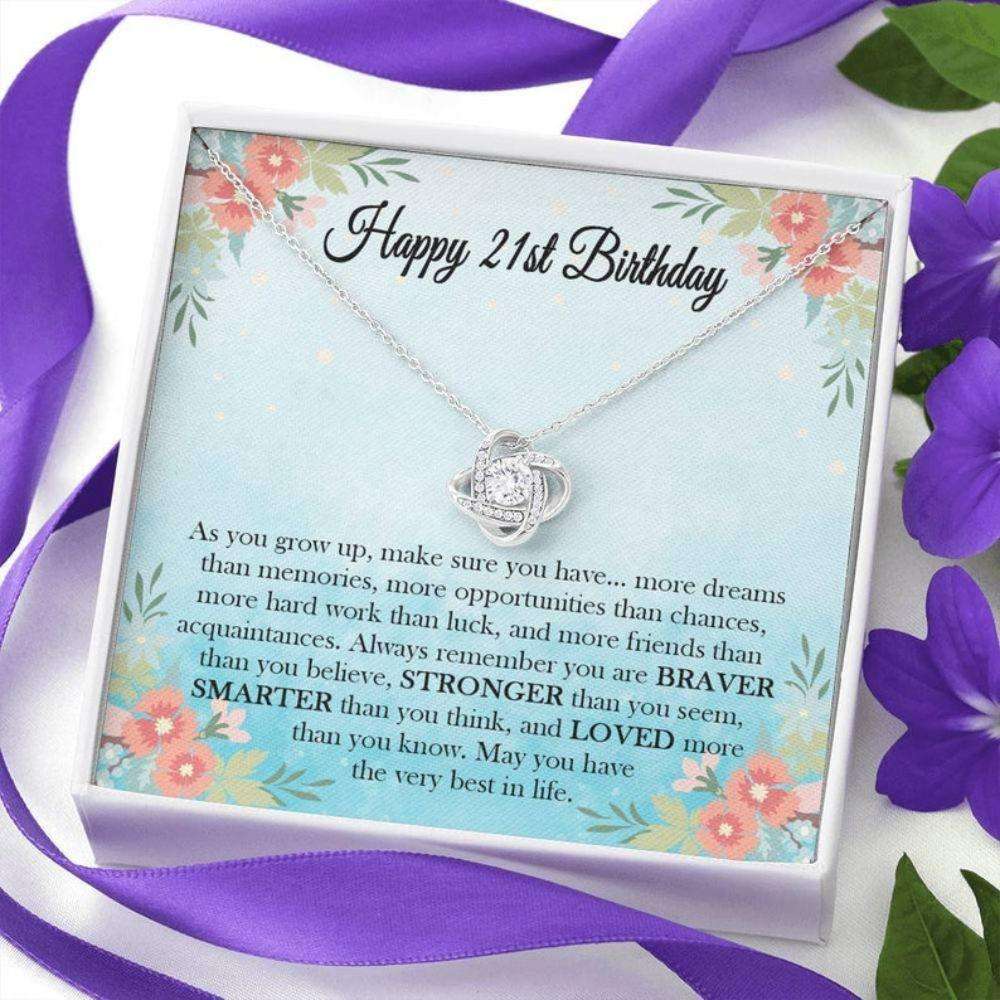 Daughter Necklace, 21St Birthday Necklace Gift For Her, Happy 21St Birthday, Jewelry Gift For Her, Birthday Necklace Gift For Daughter Dughter's Day Rakva