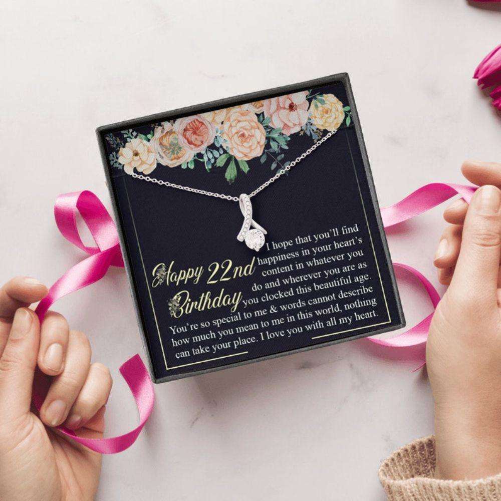 Daughter Necklace, 22Nd Birthday Necklace Gift, 22Nd Birthday Present, Gift For Her, Meaningful Birthday Necklace Gift For Daughter Dughter's Day Rakva