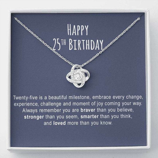 Daughter Necklace, 25Th Birthday Necklace Gift For Her, 25Th Birthday Necklace Gift For Women, 25Th Birthday Jewelry Dughter's Day Rakva