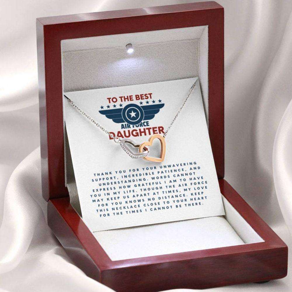 Daughter Necklace, Air Force Daughter Necklace Gift, Military Family Jewelry, Daughter Of Airman Present, Dughter's Day Rakva